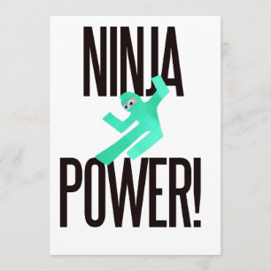 Ninja Power Invitation