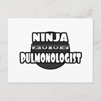 Ninja Pulmonologist Postcard