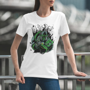 Ninja Robot Japanese Style T Shirt Desing