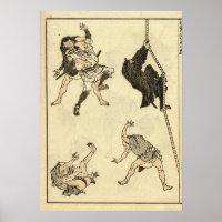Ninja & Samurai Manga by Katsushika Hokusa