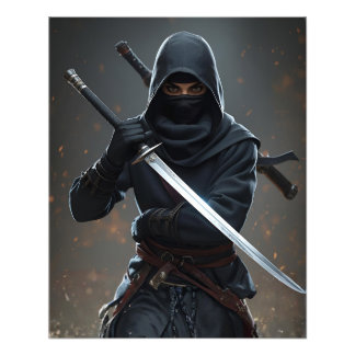 Ninja Samurai Poster