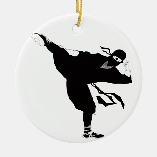 Ninja series ceramic tree decoration (Front)