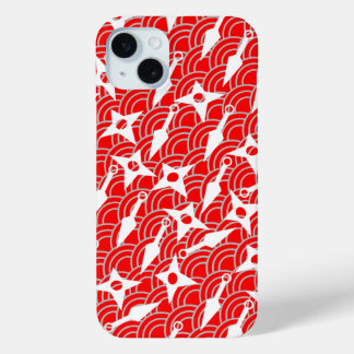 Ninja Shuriken and Kunai Design iPhone 15 Mini Case