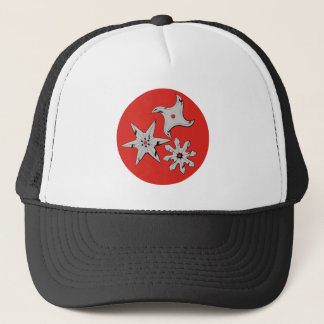 Ninja shuriken trucker hat