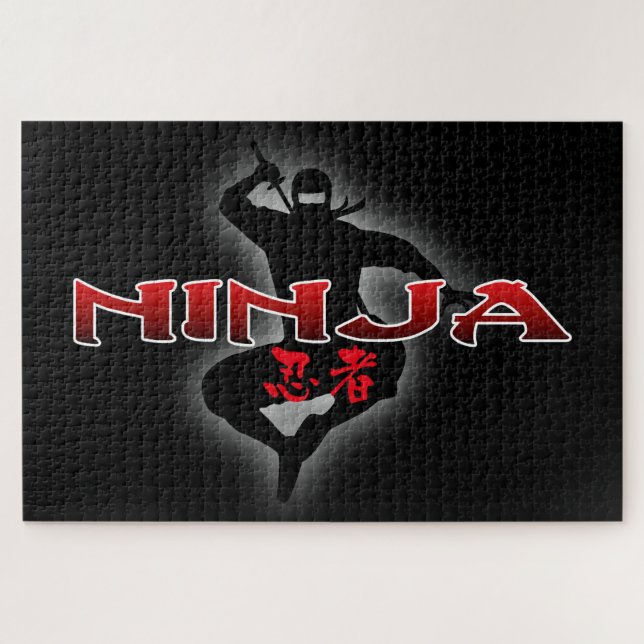 Ninja Silhouette Jigsaw Puzzle (Horizontal)