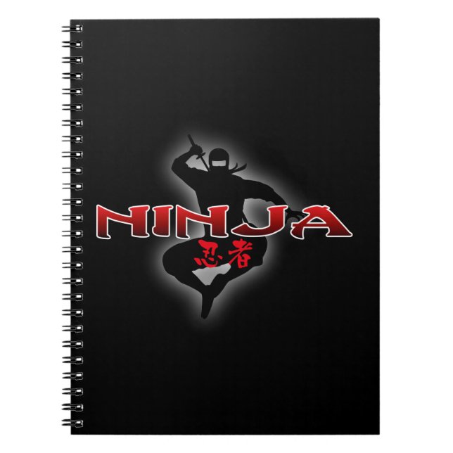 Ninja Silhouette Notebook (Front)