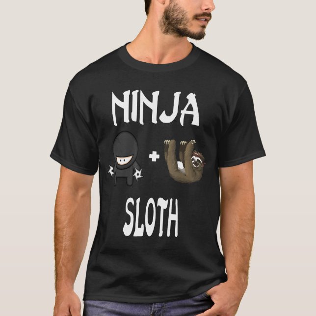 Ninja Sloth Sloth Ninja Shirt (Front)