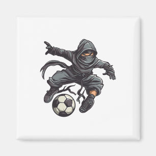 Ninja Soccer I Children's Footll Magnet