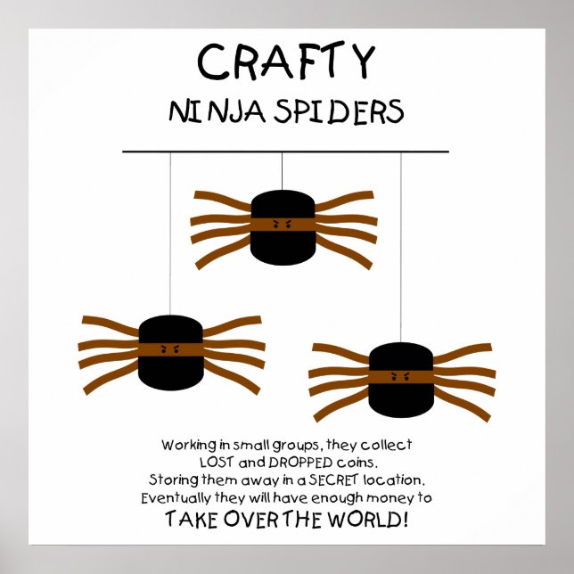 Ninja Spiders! Poster (Front)