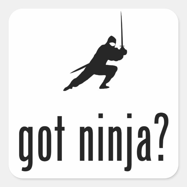 Ninja Square Sticker (Front)