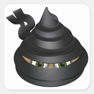 Ninja Square Sticker