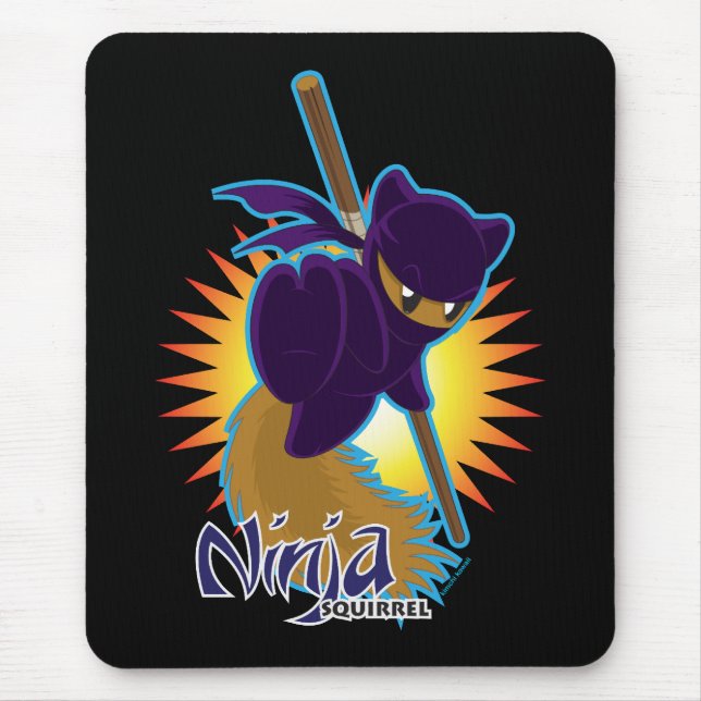 Ninja Squirrel Mouse Mat (Front)