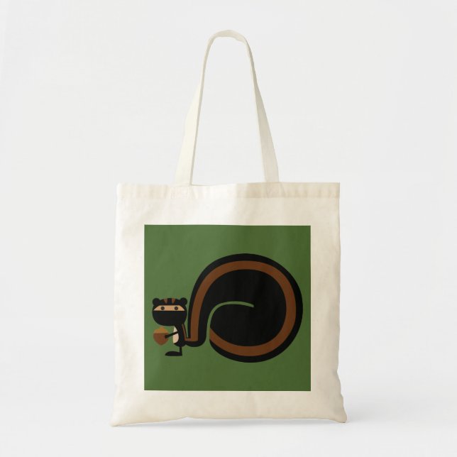 Ninja Squirrel Tote Bag (Front)
