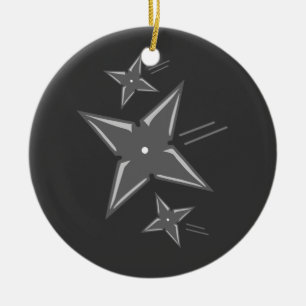Ninja Stars Ceramic Tree Decoration