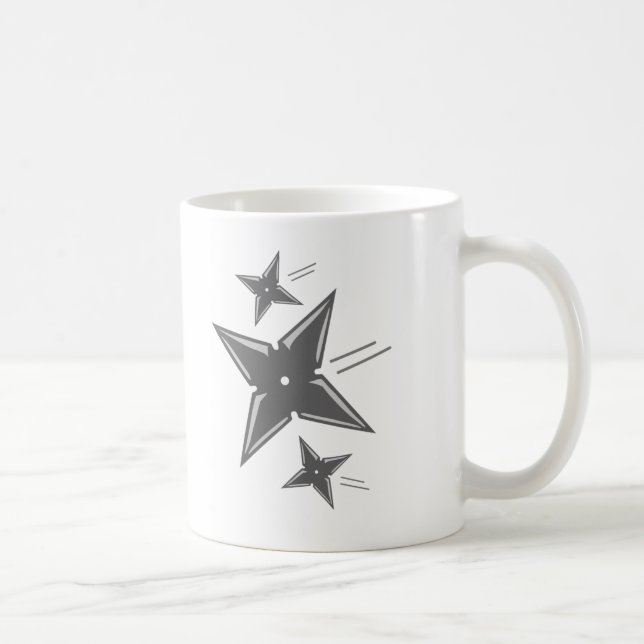 Ninja Stars Coffee Mug (Right)