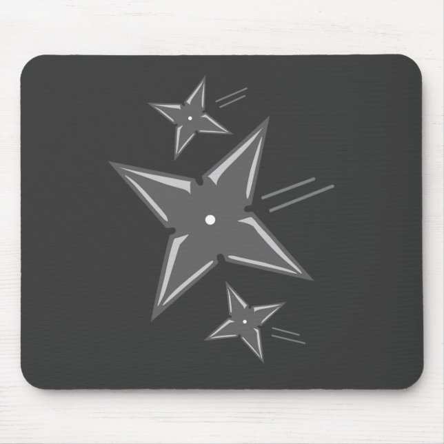Ninja Stars Mouse Mat (Front)