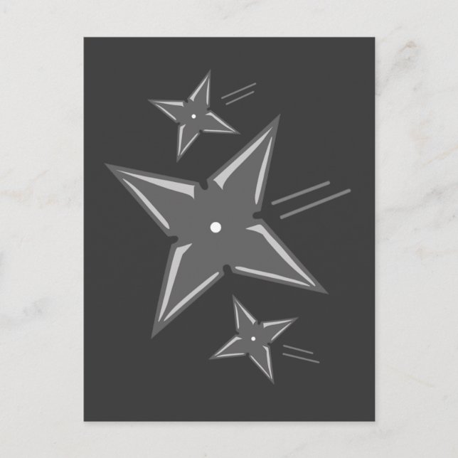 Ninja Stars Postcard (Front)