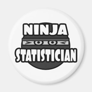 Ninja Statistician Magnet