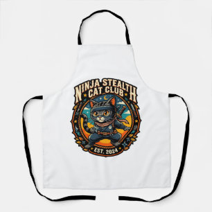 Ninja Stealth Cat Cat Mum Gift Idea - Ninja Stealt Apron
