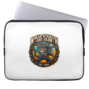 Ninja Stealth Cat Cat Mum Gift Idea - Ninja Stealt Laptop Sleeve