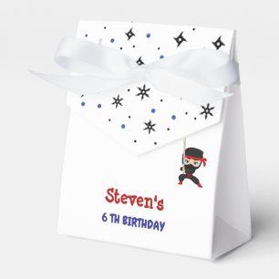 Ninja style kids birthday favour box