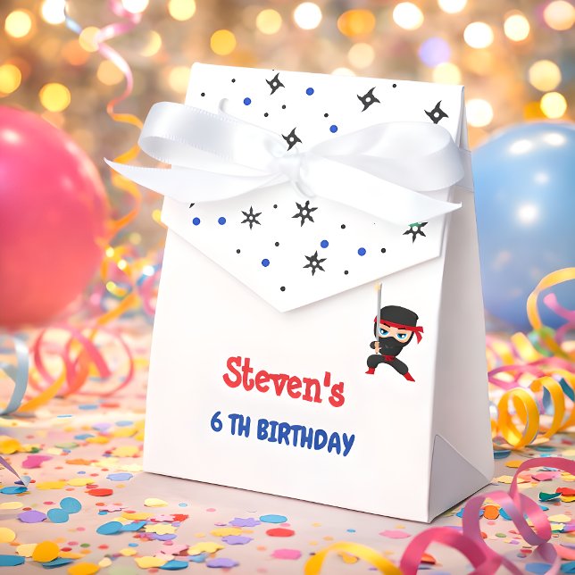 Ninja style kids birthday favour box (Creator Uploaded)