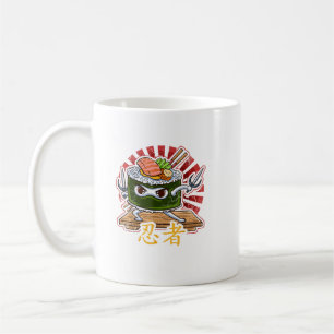 Ninja Sushi Roll Japan Japanese Food  Coffee Mug