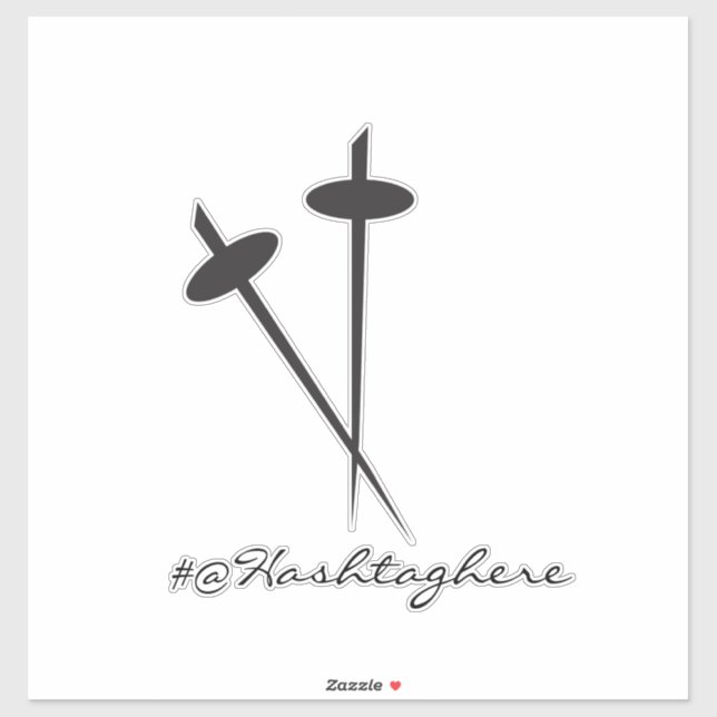 Ninja Sword Black Name Script Car Sticker (Sheet)