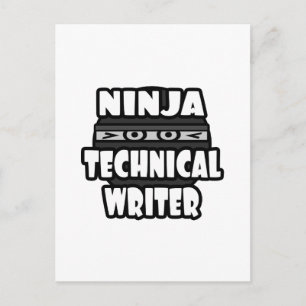 Ninja Technical Writer Postcard
