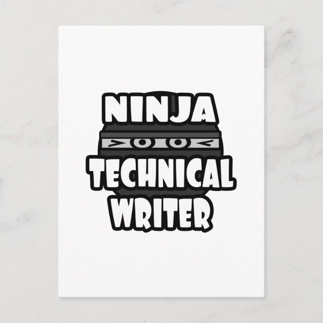 Ninja Technical Writer Postcard (Front)