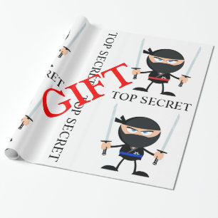 Ninja the Gift Guards Wrapping Paper