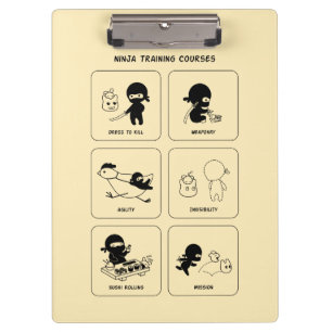 Ninja Training Courses, Custom Colour Clipboard