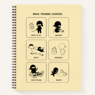 Ninja Training Courses, Custom Colour Notebook