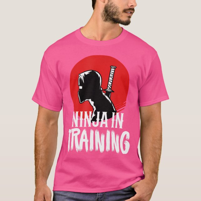 Ninja Training Funny Training Karate T-Shirt (Front)