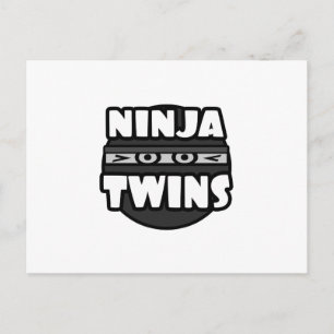 Ninja Twins Postcard