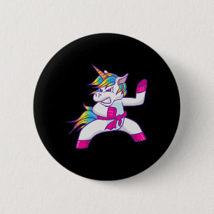 Ninja Unicorn Karate Taekwondo Kung Fu Fighting Un 6 Cm Round Badge