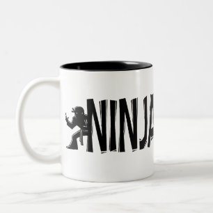 "Ninja Vanish" Two-Tone Coffee Mug