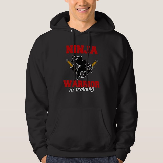 Ninja Warrio In Training Hoodie (Front)