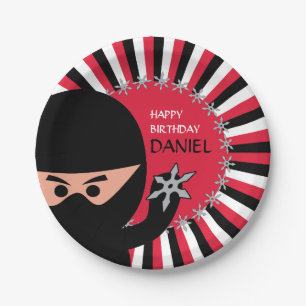 Ninja Warrior Birthday 9 Inch Paper Plate