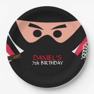 Ninja Warrior Birthday 9 Inch Paper Plate