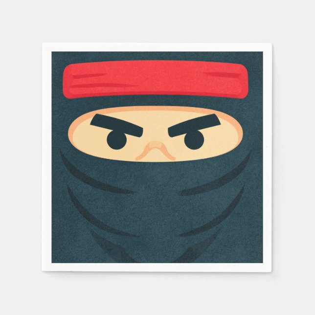 Ninja Warrior Birthday Party Napkins (Front)