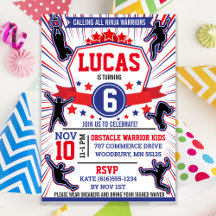 Ninja Warrior Birthday Party Obstacle Course