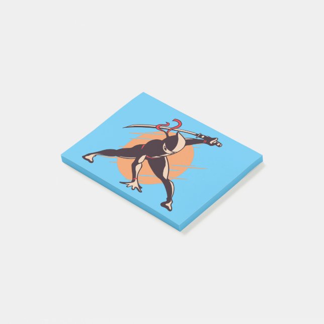 Ninja Warrior Design Post-it Notes (Angled)