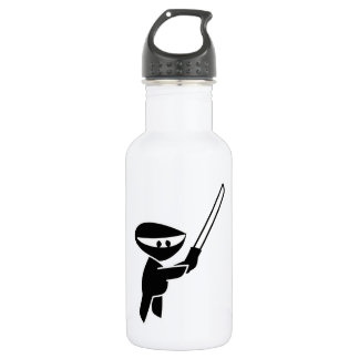 Ninja Wielding a Katana Sword 532 Ml Water Bottle