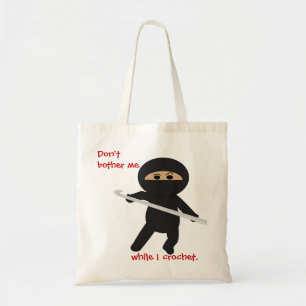 Ninja With Crochet Hook Bag