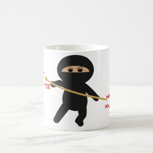Ninja With Knitting Needle Mug
