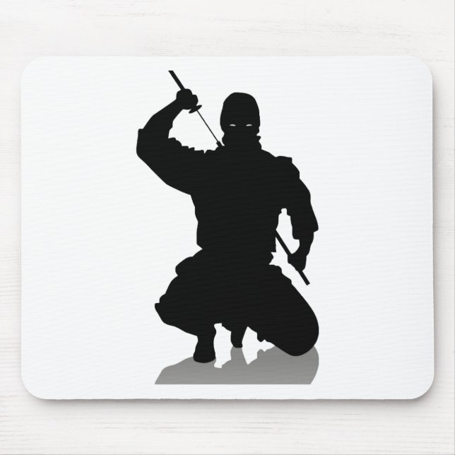 Ninja with Sword Mouse Mat (Front)