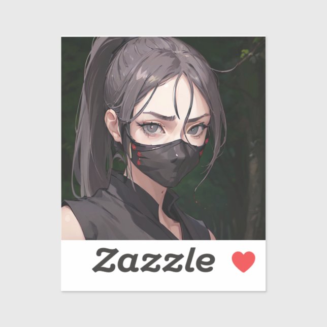 Ninja Woman With Mask (Sheet)