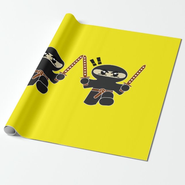 Ninja Wrapping Paper (Unrolled)