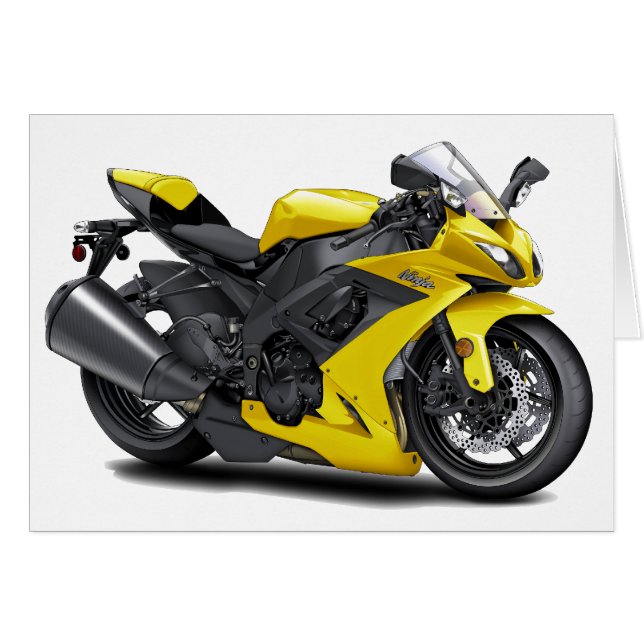 Ninja Yellow Bike (Front Horizontal)